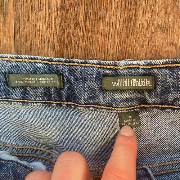 Wild & Fable Blue Denim Straight Leg Jeans - Picture 3 of 5